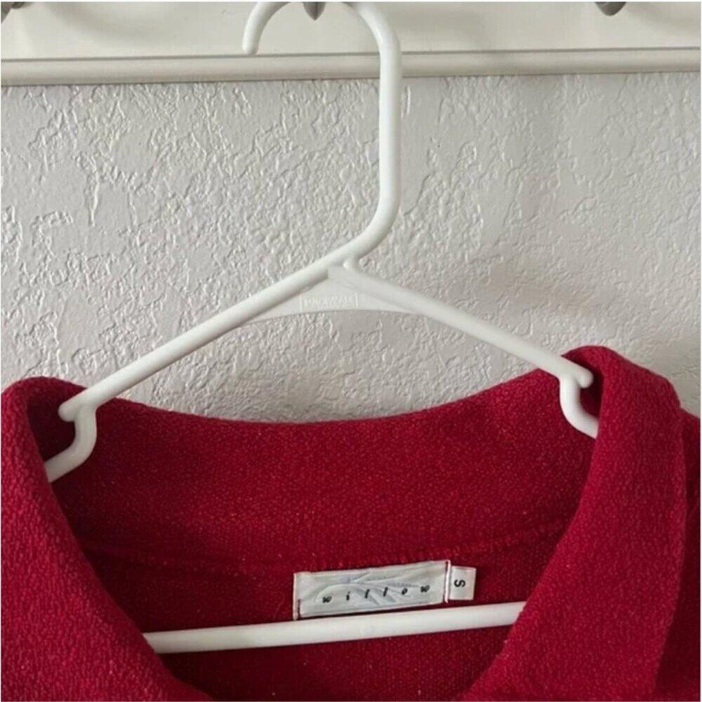 Willow Cherry Red Button Front Jacket - image 3